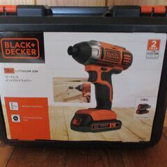 ■商談7/7 : 新品同様・ブラックアンドデッカー コードレス インパクトドライバーBPCI18(JP) ＋新品・未使用 ビット26596(OP別途購入)