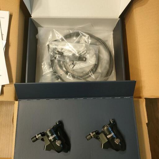 【新品】GROWTAC EQUAL フラットマウント ブラック フルセット 機械式ディスクブレーキキャリパー