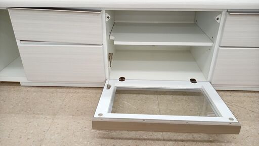 ☆ジモティ割あり☆ ニトリ テレビ台 白 H46×D45×W175 クリーニング
