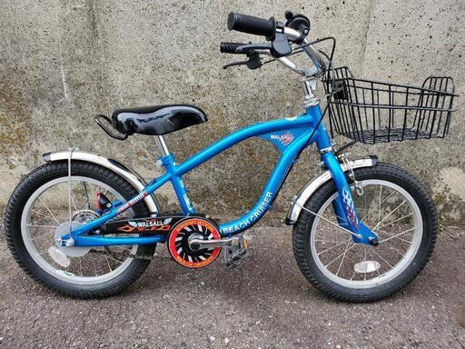 B338 子供自転車★WALSALL★ビーチクルーザー★変速無し★16インチ