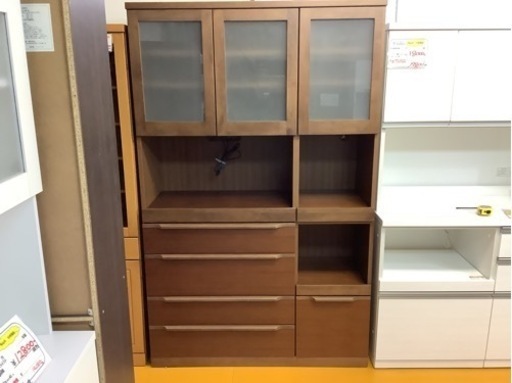 【リサイクルサービス八光】幅120㎝　木製　大型食器棚