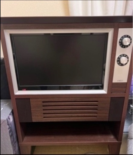 家電　レトロ風液晶テレビ　レトロ家具