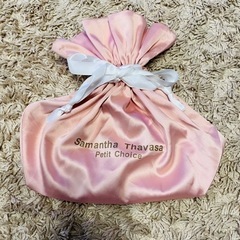 巾着袋　薄ピンク　プレゼント袋
