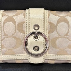 COACH コーチ レディース 二つ折り財布 シグネチャー ホワ...