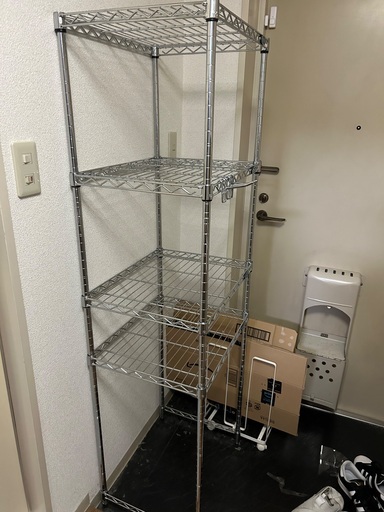アイリスオーヤマ製メタルラック　幅50cm 奥行40cm オプションパーツつき