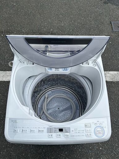 分解洗浄済】洗濯機 シャープ 2019年 8kg ES-GV8C せんたくき 家事家電