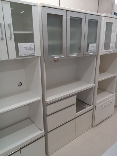 ★ジモティ割あり★ 高橋木工 食器棚 ホワイト W89×D41×H181 クリーニング済み TC2627