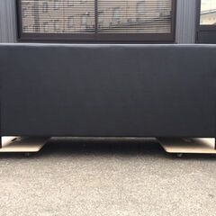 【応接セット/美品・良品】 okamura/オカムラ　長イス/３人掛けソファ　8303AB P776　ブラック　参考価格139,392円～　W1690×D720×H720㎜