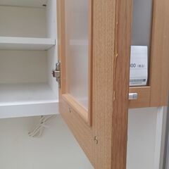 ☆ジモティ割あり☆ NITORI 食器棚 ベージュ W88×D42×H180