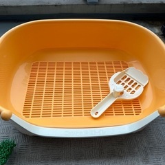 未使用◆にゃんとも清潔トイレ子猫用オレンジ
