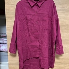 新品　襟付き　レディースブラウス　ピンク　2XL