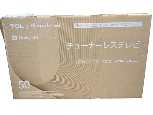 決まりました】【激安】☆TCL 50V型4K対応液晶 チューナーレススマート