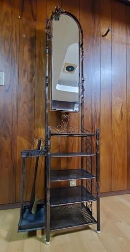 家具 ドレッサー アイアン家具 下駄箱 アンティーク