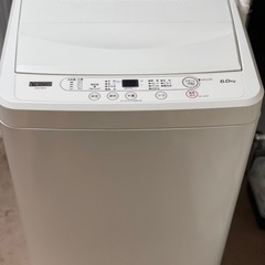 送料・設置込み可　洗濯機　6kg ヤマダ　2021年