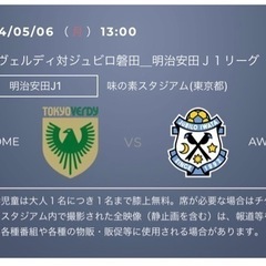 【ネット決済・配送可】QRチケット2枚　5/6 13:00 東京...