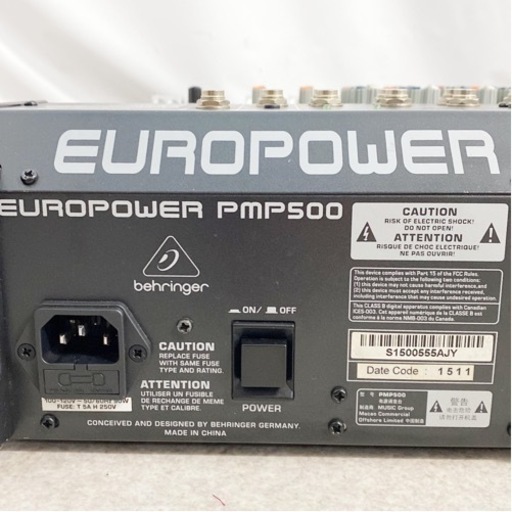 BEHRINGER PMP500 EVPOWER ベリンガー パワードミキサー