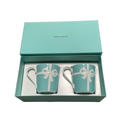Tiffany\u0026Co ブルーリボン ペアマグカップ