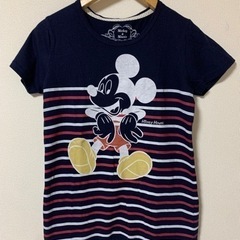 【Disney】ネイビー　ミッキーマウス　Tシャツ　M