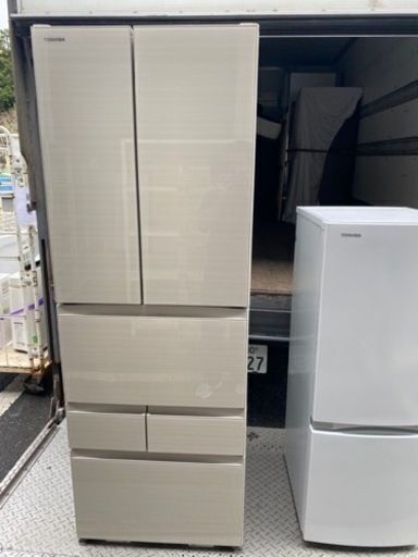 福岡市内配送無料　2022年式　東芝 TOSHIBA GR-U460FH（ZC） [冷蔵庫 （462L・フレンチドア） 6ドア VEGETA（ベジータ） FHシリーズ 除菌機能 ラピスアイボリー]