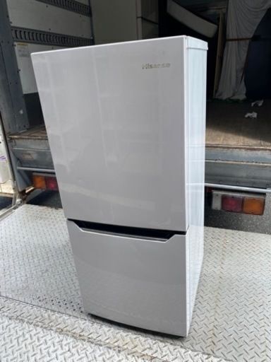 福岡市内配送無料　ハイセンス 【右開き】130L 2ドアノンフロン冷蔵庫 エディオンオリジナル パールホワイト HR-D1302