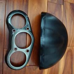 ホンダビート　カーボン(綾織)メーターカバー＋ＲＸ−８メーターカバー　カーボン柄