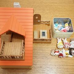 シルバニアファミリー　お家、人形、家具セット