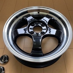 (ヤフオクで売れましたヽ(*ﾟ∀ﾟ*)ﾉ)超美品　ステルスレーシング　K36 16インチ　5.5J ＋43 2本　