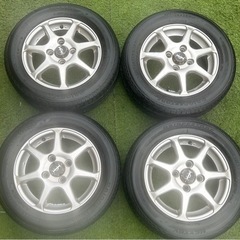 5月1日 お取引終了 155 65 r13 ブリジストンタイヤ ホイール 4本  