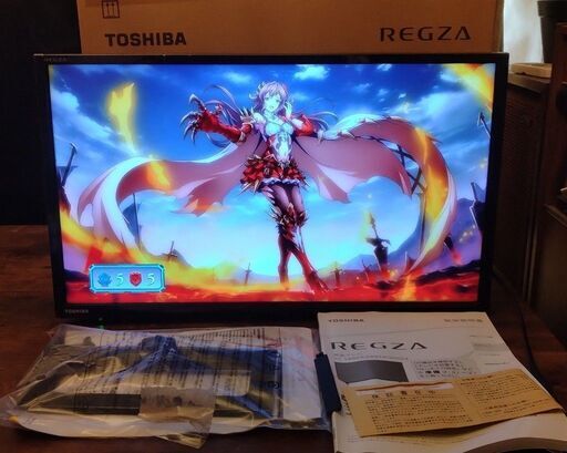 引取り限定　東芝TOSHIBA REGZA　レグザ２４インチ液晶テレビ２０２１年製　24S24