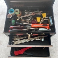 お話し中　ちょっとした工具と工具箱
　