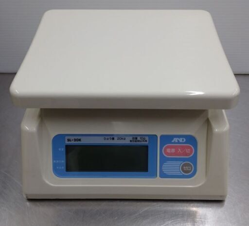 中古品 Ａ＆Ｄ 乾電池式２０kg秤量計 SL-20K デジタルはかり