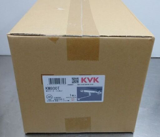 未使用品 ＫＶＫ サーモスタット式壁付け混合栓 KM800T 浴室用水栓