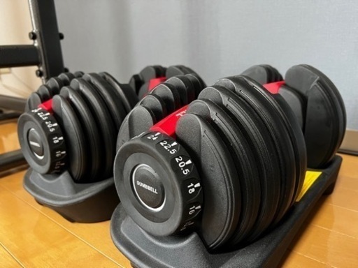 新品】可変式 ダンベル 2個セット 24kg 15段階調節 BLACK 可変式