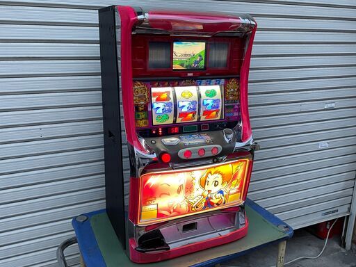 ★動作〇★ パチスロ 実機 押忍！番長 操 パネル 初代 4号機 コイン不要 設定キー ドアキー 無段階ボリューム 家庭用電源可