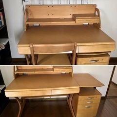 カリモクの学習机一式