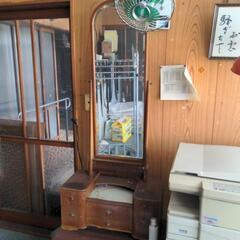 古い鏡台　本日垂井町で引取　家具 ミラー/鏡