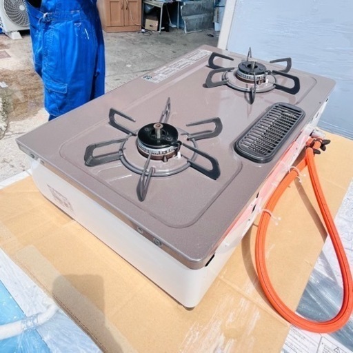 中古美品‼️】パロマ2口ガスコンロ LPガス用 - ガステーブル 