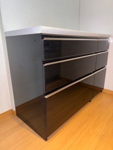 受付終了　パモウナ食器棚　カウンター　収納家具