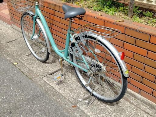 chariyoshy 出品)26インチ自転車メタリックグリーン