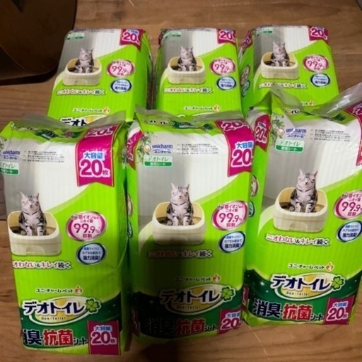デオトイレ 消臭・抗菌シート 20枚入×6袋 (120枚分) \n