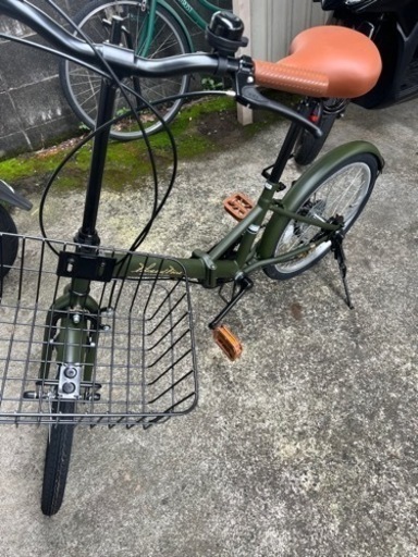 【使用回数1回のみ】ギア付き折り畳み自転車