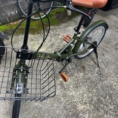 【使用回数1回のみ】ギア付き折り畳み自転車　