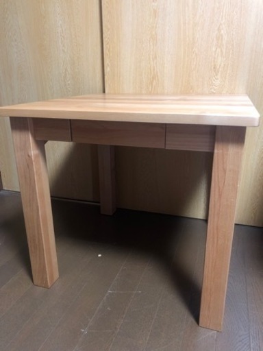 アクタス 天然木 ベベルサイドテーブル 58ｃｍ正方形×高さ52ｃｍ　美品
