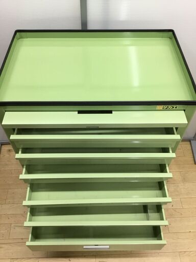 エコツール半田店】サカエ キャビネットワゴン 450x700x880(鍵穴なし