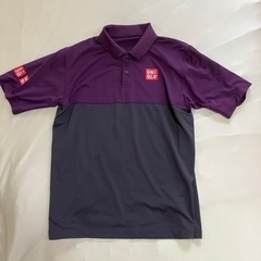 錦織圭選手着用デザイン UNIQLO ポロシャツ L 紫