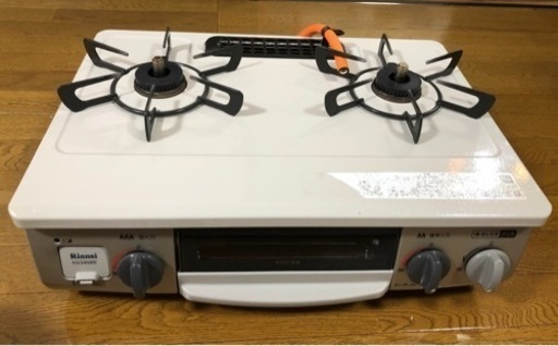 お渡し決定】リンナイガステーブル プロパン ホワイト Rinnai ガス 