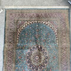イラン産 ペルシャ絨毯 マラゲ シルク ラグ ヴィンテージ 高級ラグ
