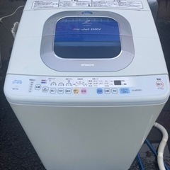 日立　7kg 全自動洗濯機　イオン洗浄　屋外清掃済み 風乾燥付き