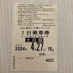 大阪メトロ1日乗車券