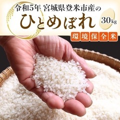 【ネット決済・配送可】【令和5年度産】 宮城県登米市産 ひとめぼ...